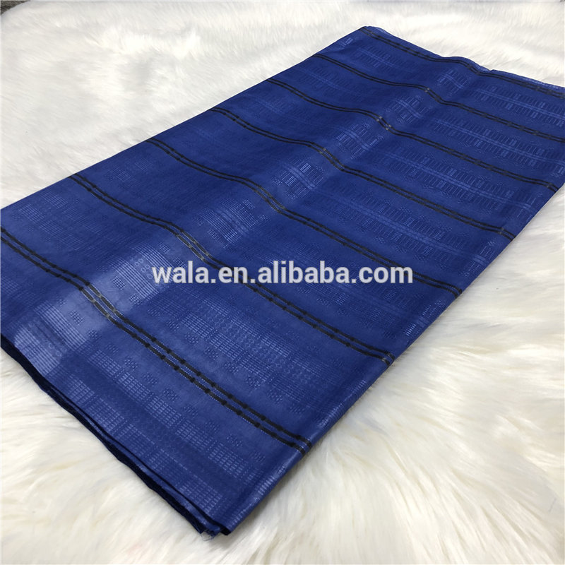 2020 New Arrival Grey African Nigerian fabric  atiku fabric high quality  10 Yards per piece for man free shipping