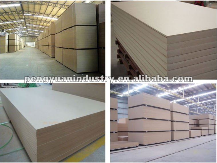 plain /melamine MDF E2 glue poplar core for decoration and furniture