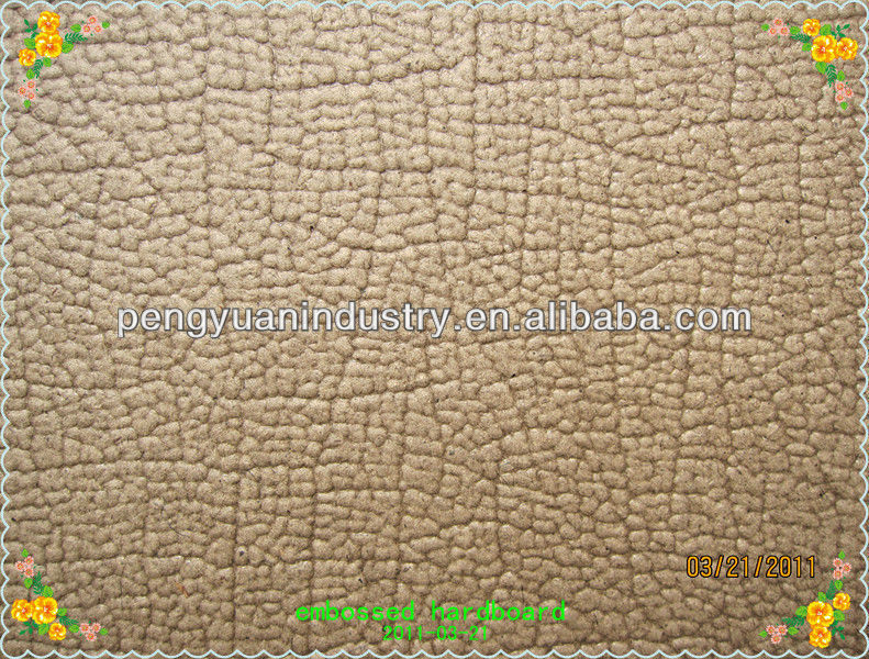 3mm new design embossed hardboard for India market