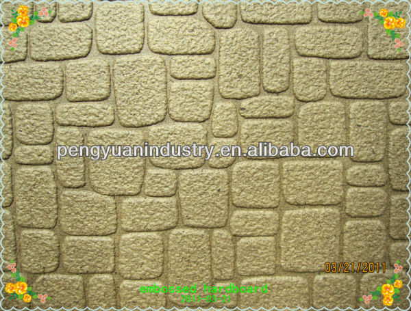 3mm new design embossed hardboard for India market