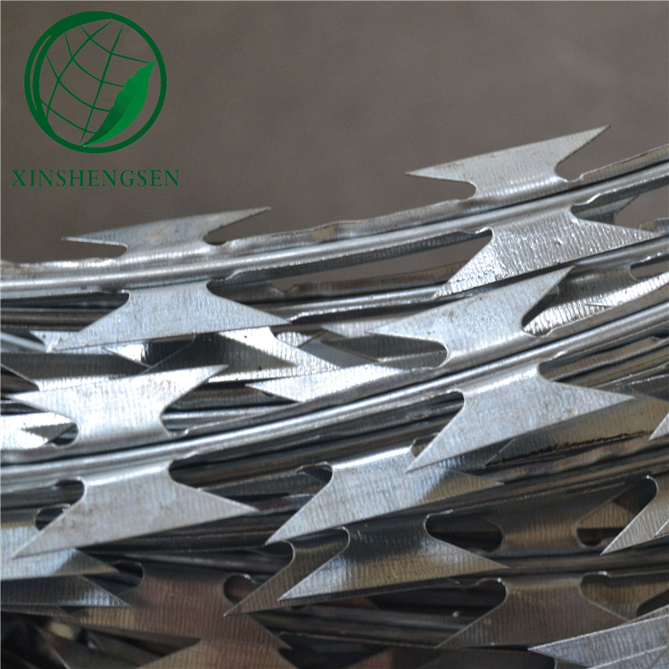 Hot Selling low price concertina BTO-22 type razor barbed wire