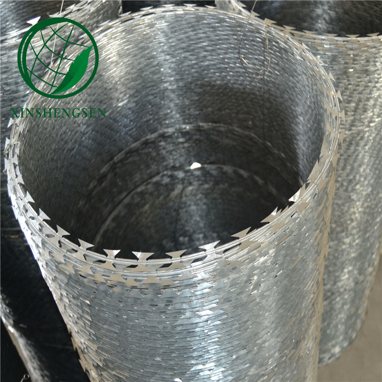 Wholesale Concertina Razor Barbed Wire Price/Hot Dipped Galvanized Razor Wire