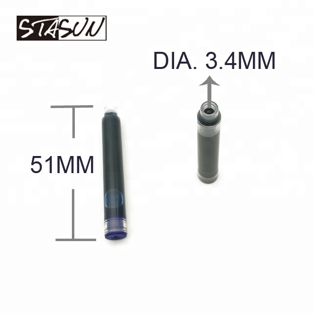 STASUN Medium size Refill Ink Cartridge For Cartridge Pen and Fountain Pen